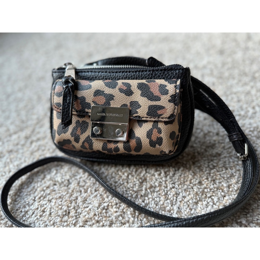 Dana Buchman Leopard Print Mini‎ Crossbody Bag Small Purse Designer